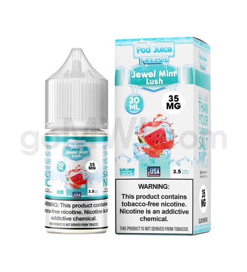 Pod Juice TFN Salt Nic 30ml 35mg-Jewel Mint Lush Freeze