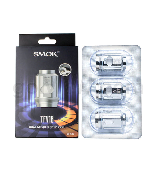 Smok TFV18 Replacement Coils Dual Meshed 0.15ohm MTL 3PK