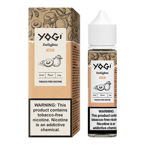 Yogi Delights Synthetic eLiquid - Peach Ice - 60ml